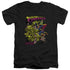 SUPERMAN/VERSUS METALLO BLACKLIGHT - S/S ADULT V-NECK 30/1 - BLACK