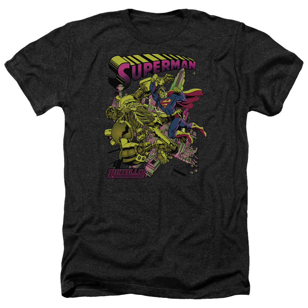 SUPERMAN/VERSUS METALLO BLACKLIGHT - ADULT HEATHER - BLACK