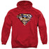 SUPERMAN/AMERICAN WAY - ADULT PULLOVER HOODIE - RED