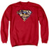 SUPERMAN/AMERICAN WAY - ADULT CREWNECK SWEATSHIRT - RED