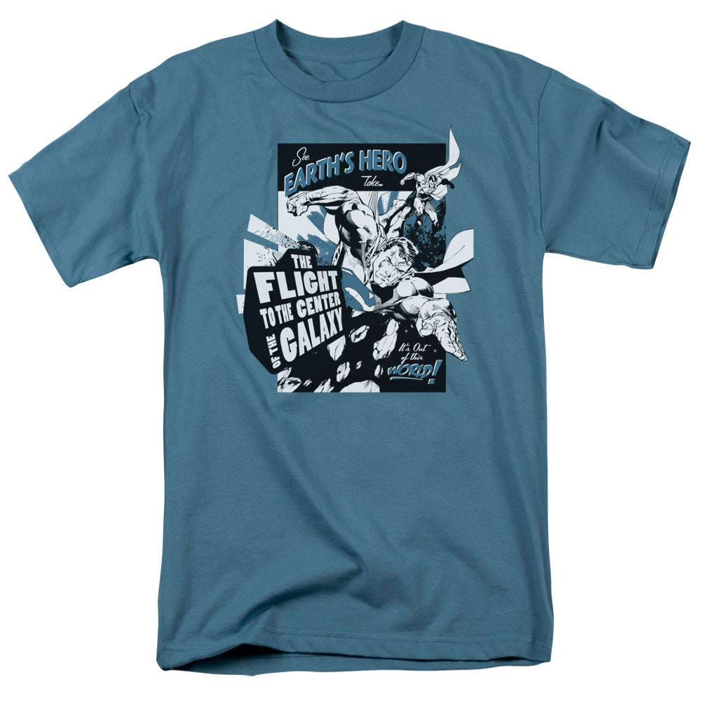 SUPERMAN/CENTER OF THE GALAXY - S/S ADULT 18/1 - SLATE