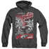 SUPERMAN/DAY OF DOOM - ADULT HEATHER HOODIE - BLACK