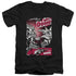 SUPERMAN/DAY OF DOOM - S/S ADULT V-NECK 30/1 - BLACK
