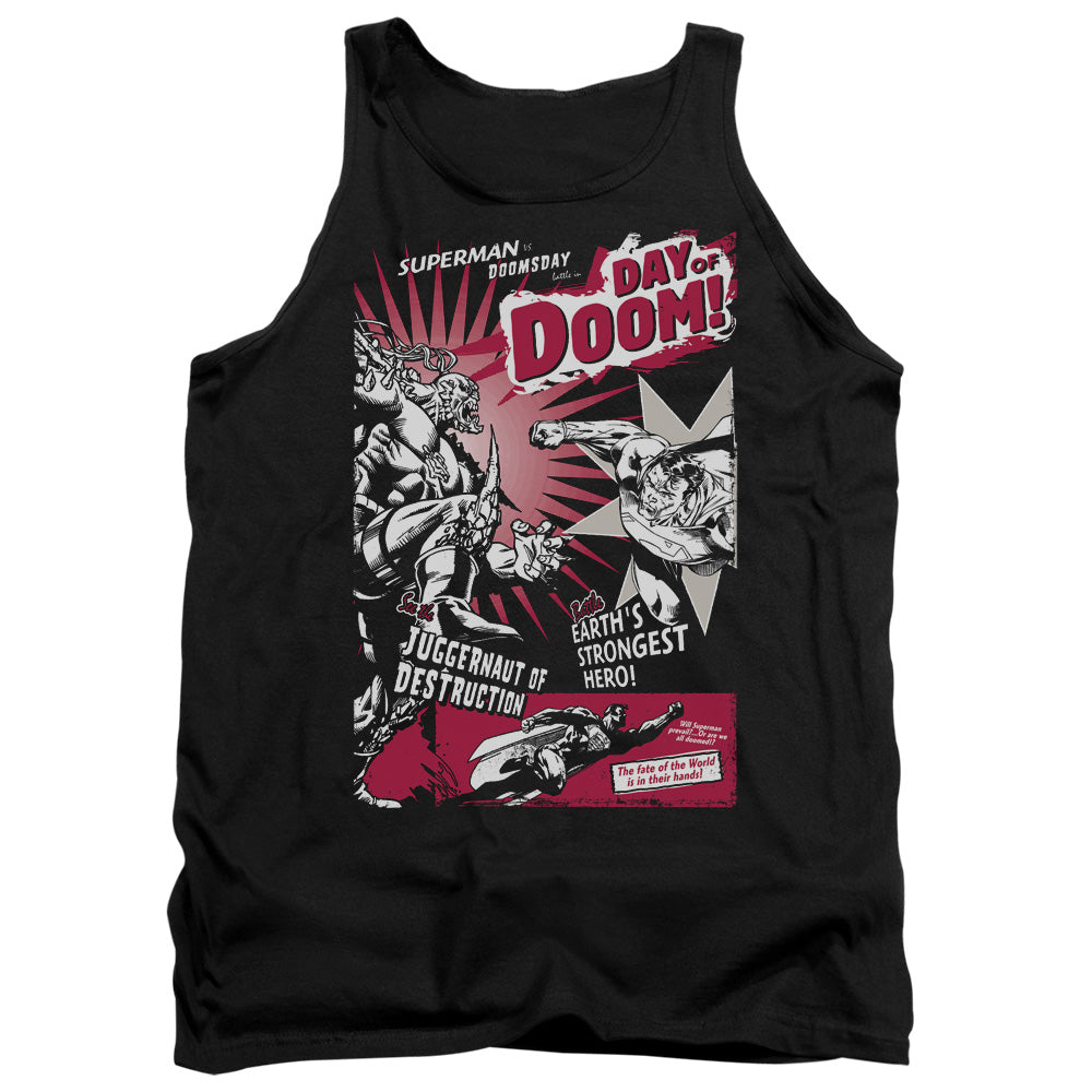 SUPERMAN/DAY OF DOOM - ADULT TANK - BLACK