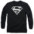 SUPERMAN/LOGO -  L/S ADULT 18/1  - BLACK