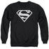 SUPERMAN/LOGO - ADULT CREWNECK SWEATSHIRT - BLACK