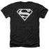 SUPERMAN/LOGO - ADULT HEATHER - BLACK