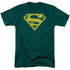 SUPERMAN/YELLOW & GREEN SHIELD - S/S ADULT 18/1 - HUNTER GREEN
