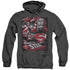 SUPERMAN/SAVE US ALL - ADULT HEATHER HOODIE - BLACK