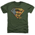SUPERMAN/NOT AFRAID - ADULT HEATHER - MILITARY GREEN