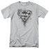 SUPERMAN/MANY SUPER SKULLS - S/S ADULT 18/1 - ATHLETIC HEATHER
