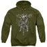 SUPERMAN/LAST SON GOTHIC - ADULT PULLOVER HOODIE - MILITARY GREEN