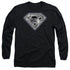 SUPERMAN/BLING SHIELD - L/S ADULT 18/1 - BLACK