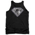 SUPERMAN/BLING SHIELD - ADULT TANK - BLACK