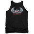 SUPERMAN/CHROME WINGS SHIELD - ADULT TANK - BLACK
