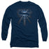 SUPERMAN/GLOWING SHIELD - L/S ADULT 18/1 - NAVY