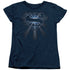 SUPERMAN/GLOWING SHIELD - S/S WOMENS TEE - NAVY