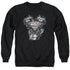 SUPERMAN/V TWIN LOGO - ADULT CREWNECK SWEATSHIRT - BLACK