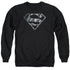 SUPERMAN/MECH SHIELD - ADULT CREWNECK SWEATSHIRT - BLACK