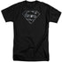 SUPERMAN/MECH SHIELD - S/S ADULT TALL 18/1 - BLACK