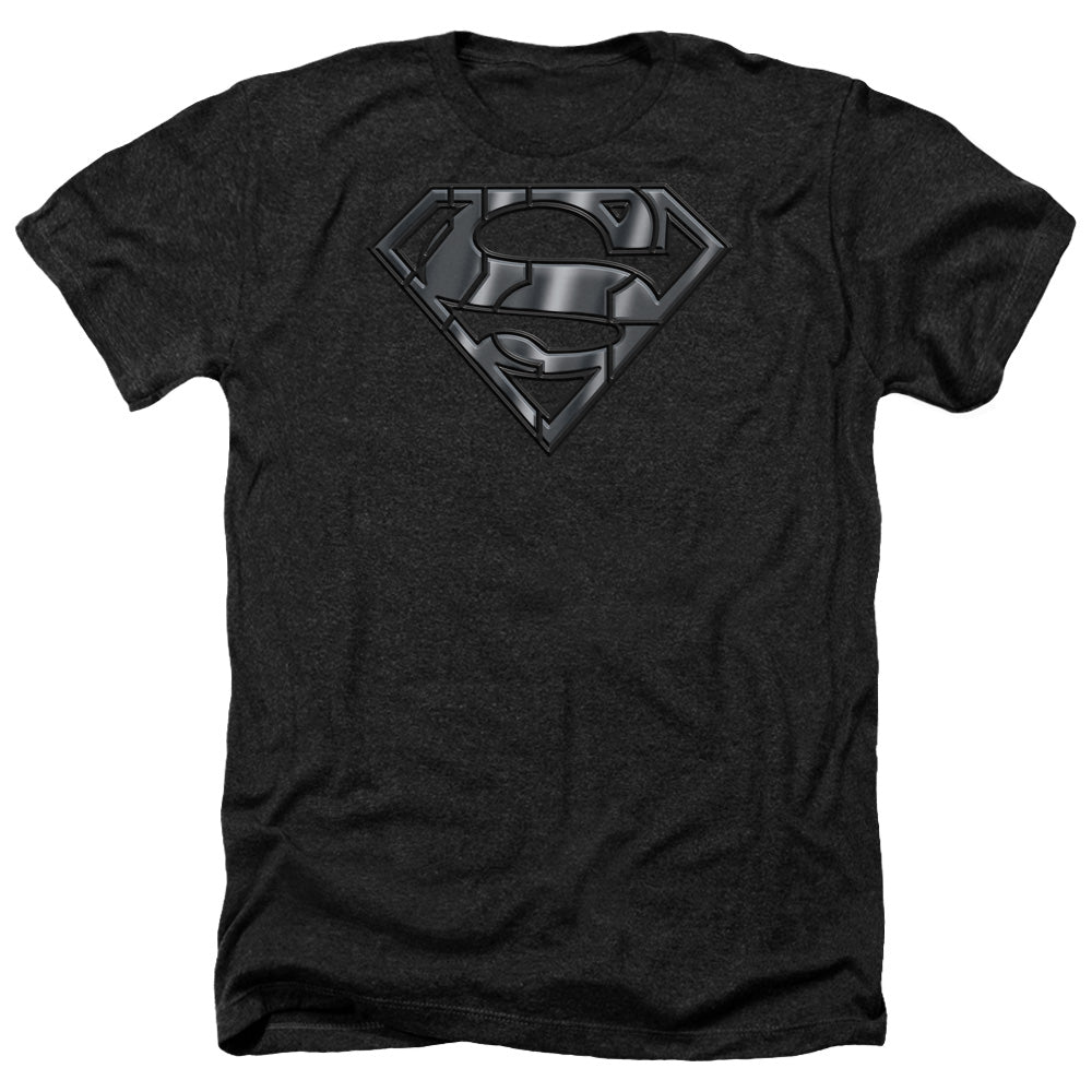 SUPERMAN/MECH SHIELD - ADULT HEATHER - BLACK