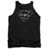 SUPERMAN/MECH SHIELD - ADULT TANK - BLACK