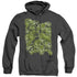 SUPERMAN/METALLO MAYHEM - ADULT HEATHER HOODIE - BLACK