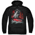 SUPERMAN/MAN OF STEEL - ADULT PULLOVER HOODIE - BLACK