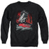 SUPERMAN/MAN OF STEEL - ADULT CREWNECK SWEATSHIRT - BLACK