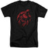 SUPERMAN/SPRAYED SUPES - S/S ADULT TALL 18/1 - BLACK