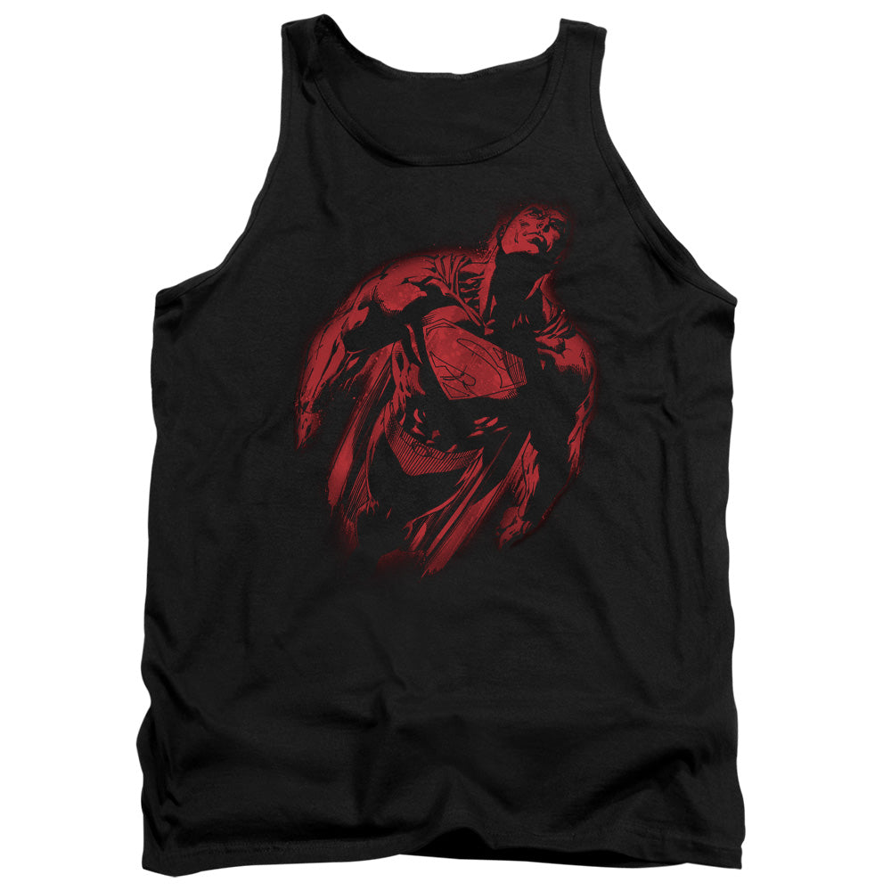 SUPERMAN/SPRAYED SUPES - ADULT TANK - BLACK