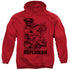 SUPERMAN/BREAKING CHAINS - ADULT PULLOVER HOODIE - RED