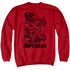 SUPERMAN/BREAKING CHAINS - ADULT CREWNECK SWEATSHIRT - RED
