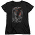 SUPERMAN/ABOVE THE CLOUDS - S/S WOMENS TEE - BLACK