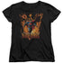 SUPERMAN/THROUGH THE FIRE - S/S WOMENS TEE - BLACK