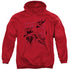 SUPERMAN/OMNIPRESENT - ADULT PULLOVER HOODIE - RED