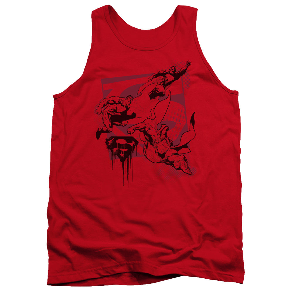 SUPERMAN/OMNIPRESENT - ADULT TANK - RED