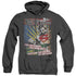SUPERMAN/LAST HOPE - ADULT HEATHER HOODIE - BLACK