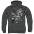 SUPERMAN/FIGHT AND FLIGHT - ADULT PULLOVER HOODIE - CHARCOAL