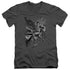 SUPERMAN/FIGHT AND FLIGHT - S/S ADULT V-NECK 30/1 - CHARCOAL