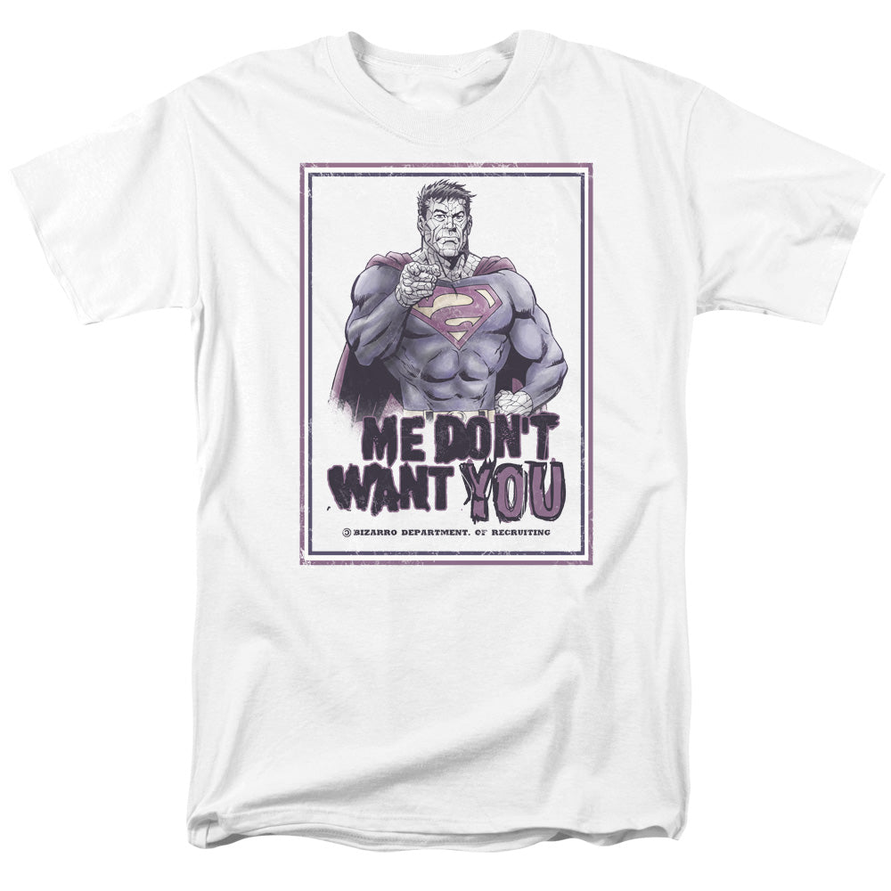 SUPERMAN/DONT WANT YOU - S/S ADULT 18/1 - WHITE