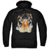 SUPERMAN/COVER 218 - ADULT PULLOVER HOODIE - BLACK