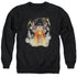 SUPERMAN/COVER 218 - ADULT CREWNECK SWEATSHIRT - BLACK