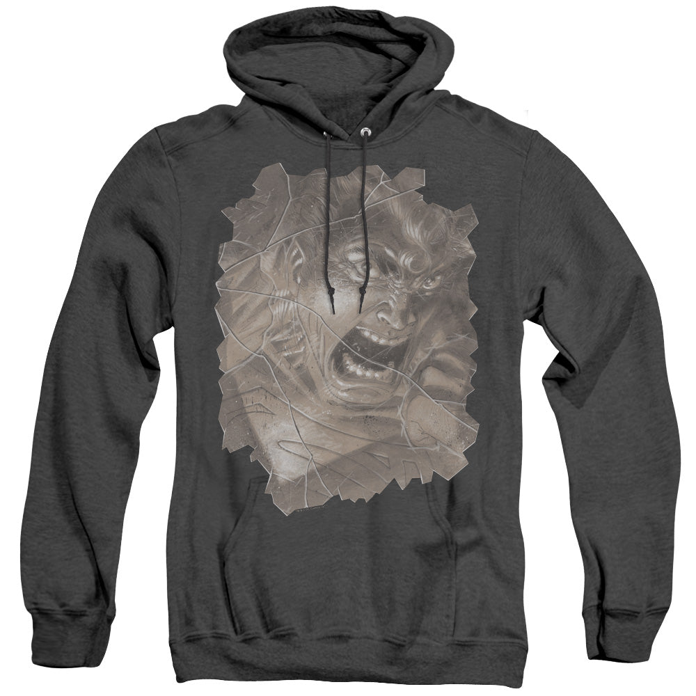 SUPERMAN/ACTION #840 COVER - ADULT HEATHER HOODIE - BLACK