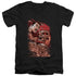 SUPERMAN/SUPES VS DARKSEID - S/S ADULT V-NECK 30/1 - BLACK