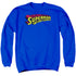 SUPERMAN/SUPERMAN IN - ADULT CREWNECK SWEATSHIRT - ROYAL BLUE