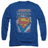SUPERMAN/LEGENDARY -  L/S ADULT 18/1  - ROYAL BLUE