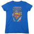 SUPERMAN/LEGENDARY - S/S WOMENS TEE - ROYAL BLUE