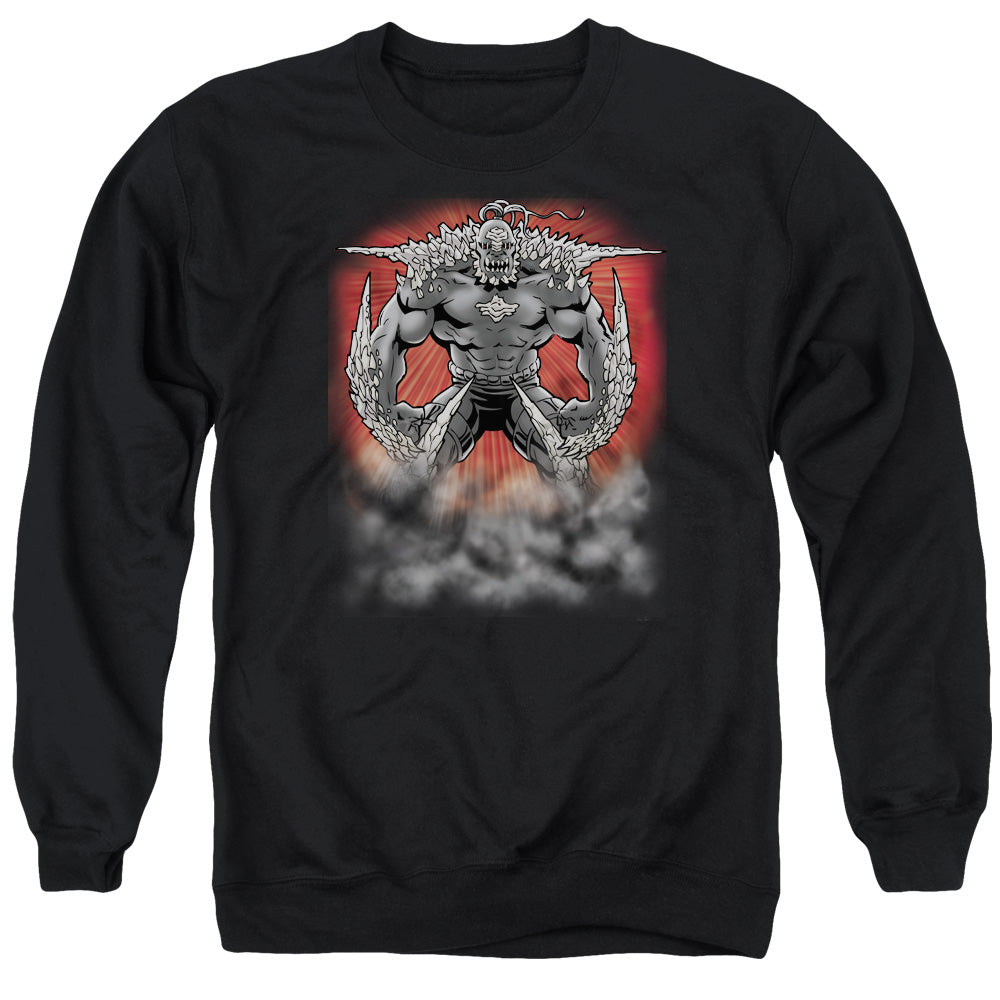 SUPERMAN/DOOMSDAY DUST - ADULT CREWNECK SWEATSHIRT - BLACK