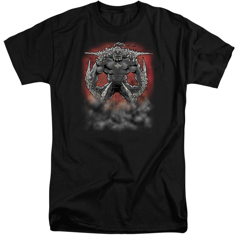 SUPERMAN/DOOMSDAY DUST - S/S ADULT TALL 18/1 - BLACK